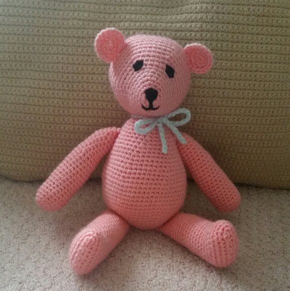 Other - NEW!!! Handmade Crochet Teddy Bear- MADE BY ME!